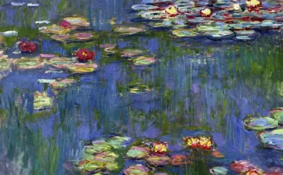 Обложка Кардхолдер. Моне. Кувшинки (в форме книжки, 215х65 мм) 