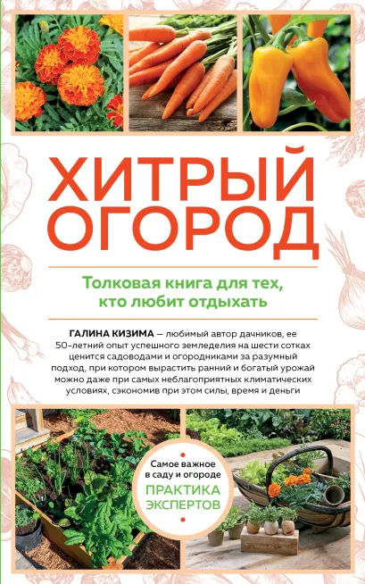 Обложка Хитрый огород. Толковая книга для тех, кто любит отдыхать (новое оформление) Галина Кизима
