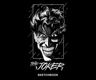Обложка Скетчбук. Джокер (твердый переплет, 96 стр., 240х200 мм) 