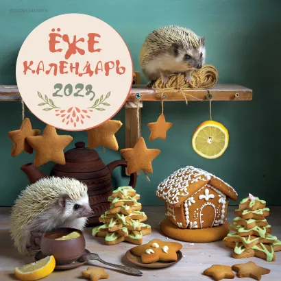Обложка Ёжекалендарь (пряники). Календарь настенный на 2023 год (300х300) Елена Еремина