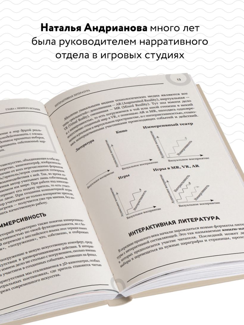 Книга Создаем интерактивные истории Творческий процесс на примере визуальных  новелл в играх Наталья Андрианова - купить от 1 200 ₽, читать онлайн отзывы  и рецензии | ISBN 978-5-04-165941-7 | Эксмо