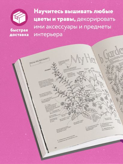 Дивный сад Садако Тоцуки. Свежие цветочные мотивы для вышивки