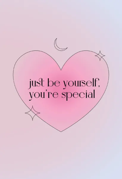 Обложка Блокнот эстетика. Just be yourself 