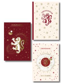 Комплект. Факультет Гриффиндор. Набор блокнотов для храбрых и решительных (3 в комплекте)