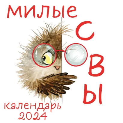 Обложка Милые совы. Календарь настенный на 2024 год (300х300 мм) 