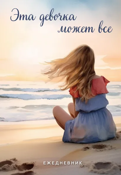 Обложка Эта девочка может все. Ежедневник недатированный (А5, 72 л.) 