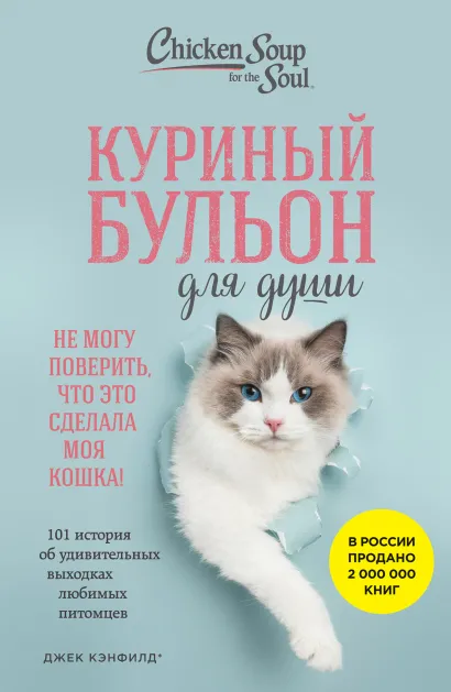 Обложка Куриный бульон для души. Не могу поверить, что это сделала моя кошка! 101 история об удивительных выходках любимых питомцев Джек Кэнфилд, Марк Виктор Хансен, Дженнифер Кваша