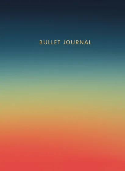 Обложка Блокнот в точку: Bullet Journal (закат, 160 c., с наклейками) 
