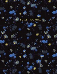 Обложка Блокнот в точку: Bullet Journal (полночные цветы, 144 c., пружина) 