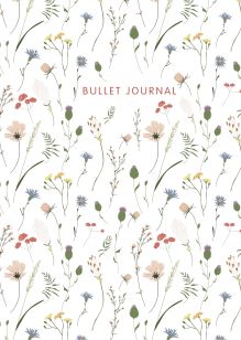 Обложка Блокнот в точку: Bullet Journal (полевые цветы, 120 c., пружина) 