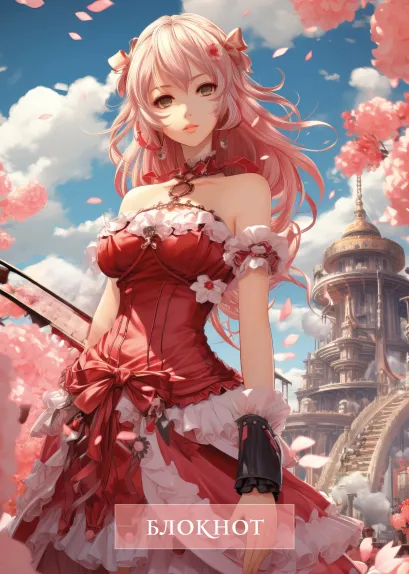 Обложка Блокнот в клетку. Аниме (А4, 48 л., на пружине) 