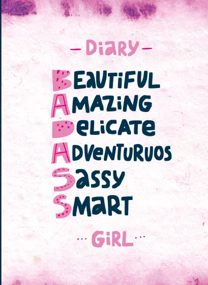 Обложка Блокнот дерзкой девчонки. Badass girl (А5, 56 л., цветной линованный блок с цитатами и иллюстрациями) 