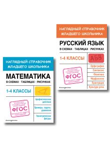 Комплект из 2-х книг. Справочник: Математика + Русский. (ИК)