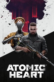 Обложка Обложка для паспорта. Atomic Heart. Близняшка и майор Нечаев (ПВХ, 185х133 мм) 