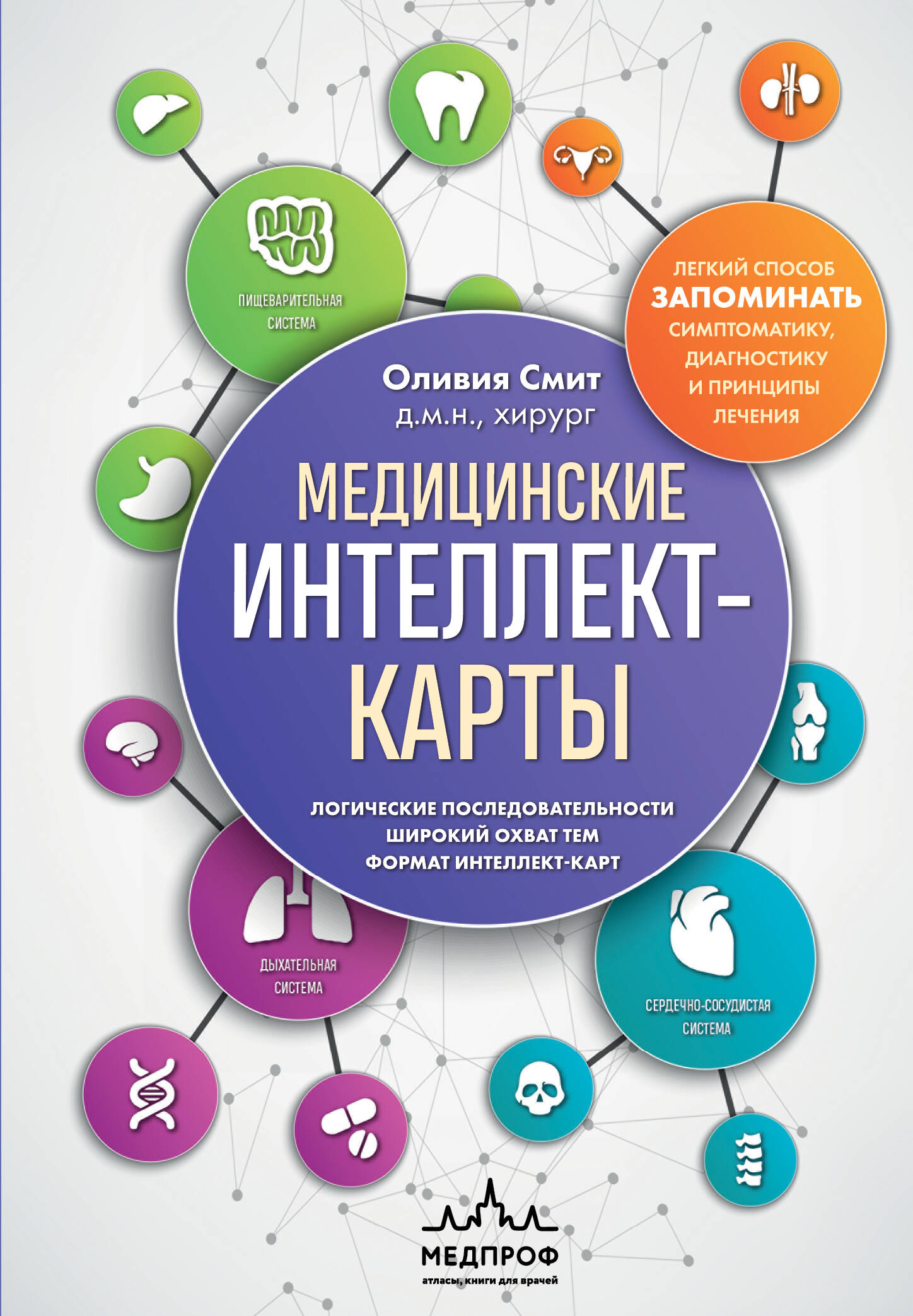  книга Медицинские интеллект-карты. Легкий способ запоминать симптоматику, диагностику и принципы лечения