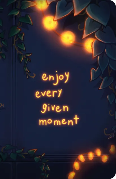 Обложка Наслаждайся каждым моментом. Блокнот (А5, 40 л., блок в точку) chim