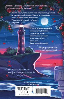 Обложка сзади Шолох. Академия Буря Антонина Крейн