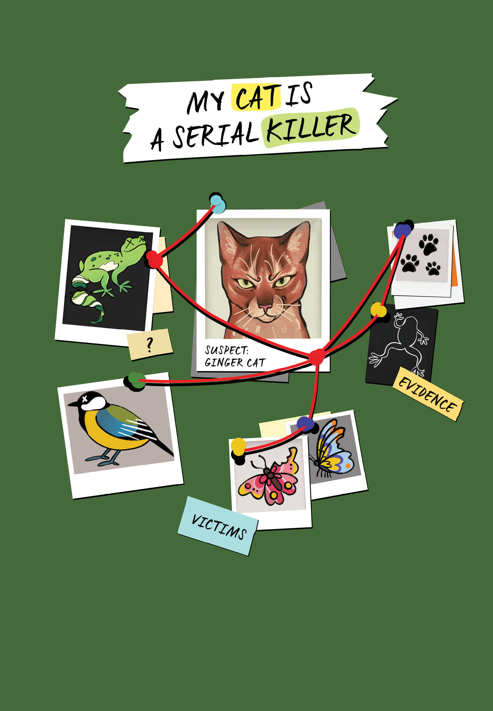  книга Блокнот My Cat Is a Serial Killer (А5, 144 стр., рыжий кот)