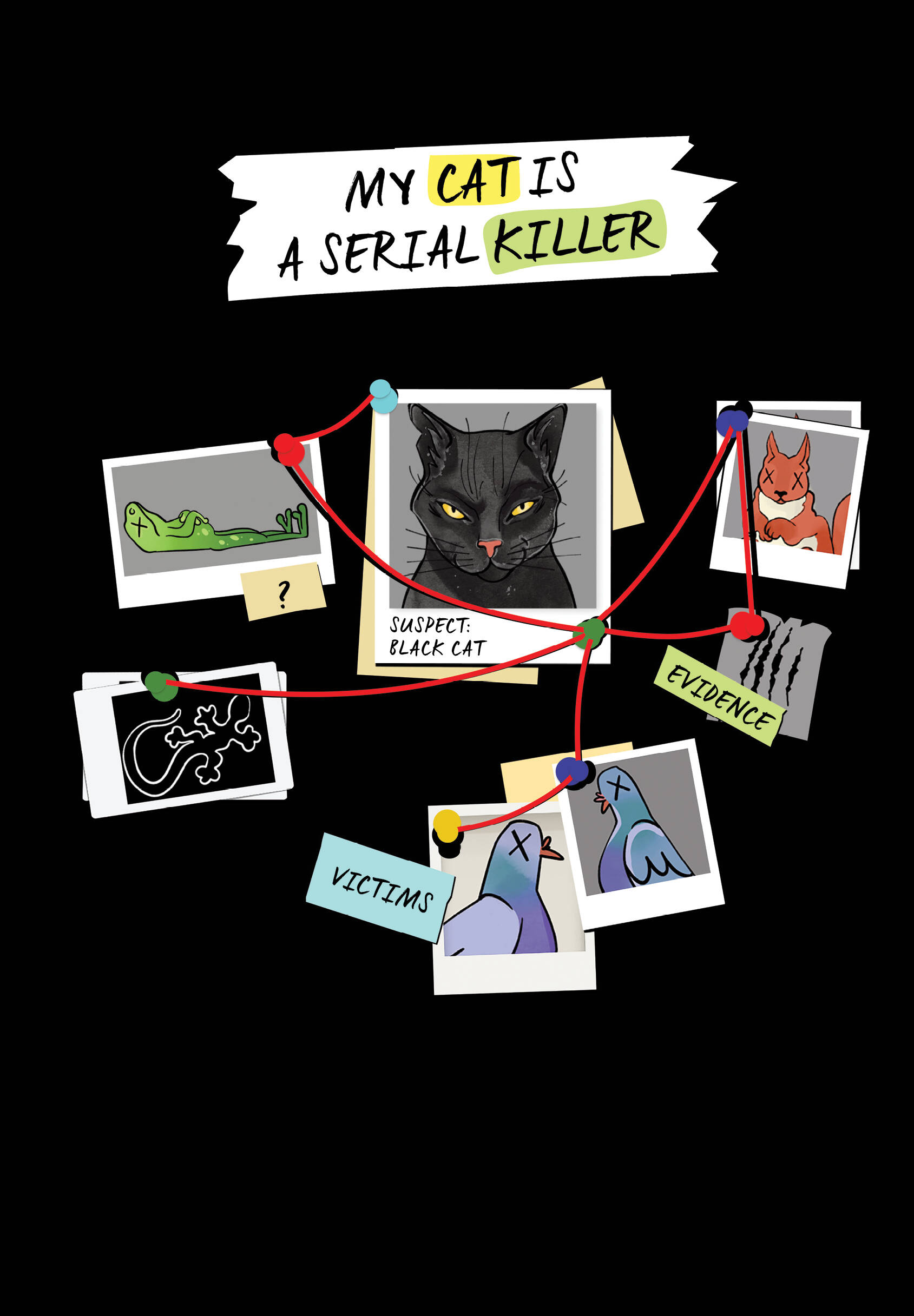  книга Блокнот My Cat Is a Serial Killer (А5, 144 стр., черный кот)
