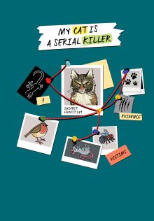 Обложка Блокнот My Cat Is a Serial Killer (А5, 144 стр., серый кот) 