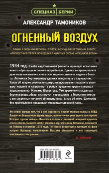 Обложка сзади Огненный воздух Александр Тамоников