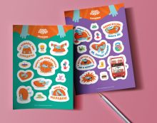 Бодо Бородо. Наклейки (24 наклейки на 2 листах)