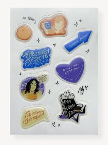 Объемный стикерпак "База Popcorn Books"