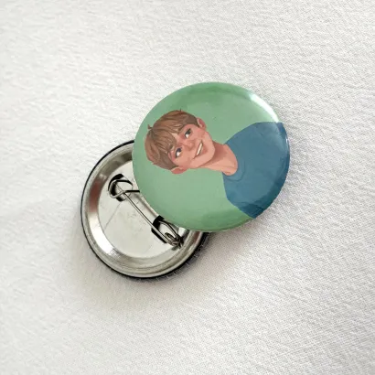 Обложка Значок металический 