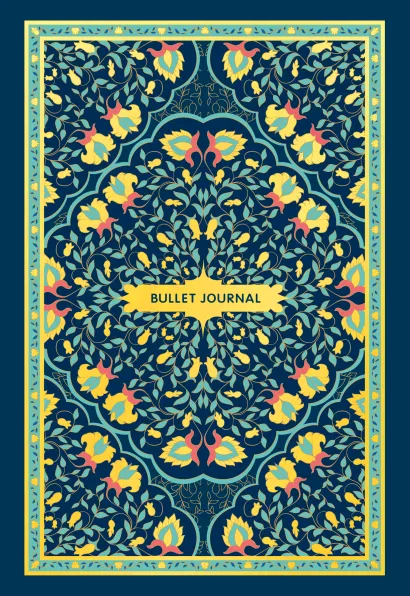 Обложка Блокнот в точку: Bullet Journal (ковер золотой, 160 c., с наклейками) 
