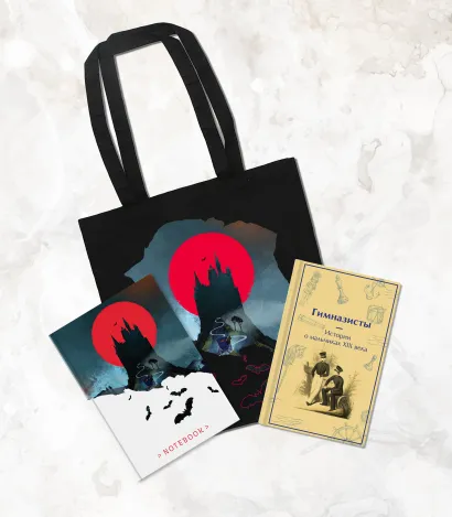 Обложка Подарочный набор для мальчика (книга "Гимназисты. Истории о мальчиках XIX века, шоппер и блокнот "Замок Дракулы")