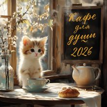 Обложка Кафе для души. Календарь настенный на 2026 год (300х300 мм) 
