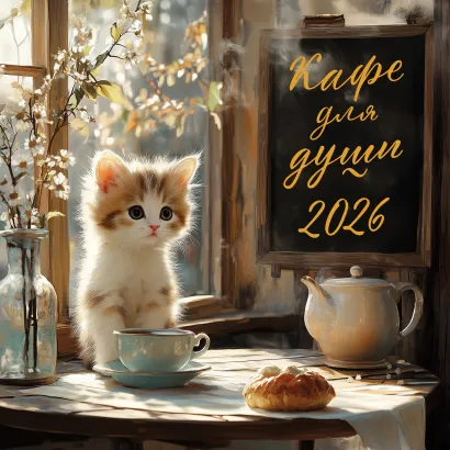 Обложка Кафе для души. Календарь настенный на 2026 год (300х300 мм) 