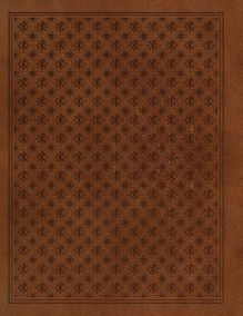 Обложка сзади Библия. Ветхий и Новый Завет. Эксклюзивное оформление в экокоже (коричневая)