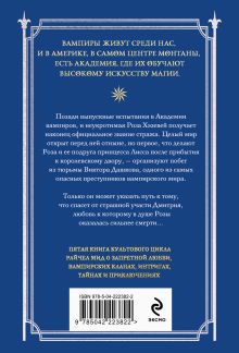 Обложка сзади Академия вампиров. Книга 5. Оковы для призрака Райчел Мид