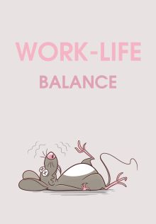 WORK-LIFE BALANCE. Ежедневник недатированный (А5, 72 л.)