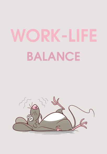 Обложка WORK-LIFE BALANCE. Ежедневник недатированный (А5, 72 л.) 