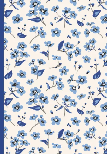 Обложка Сад забытых мыслей. Цветочный орнамент. Ежедневник недатированный (А5, 72 л.) 