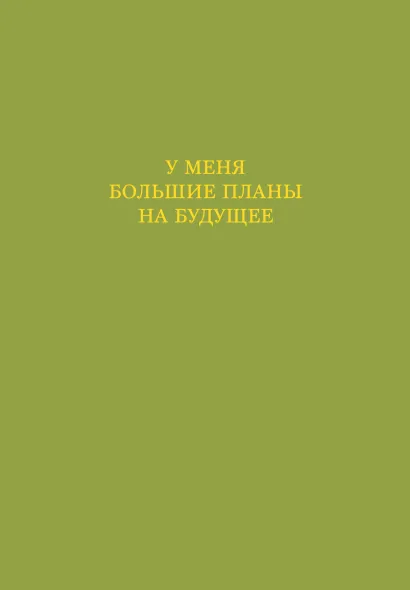 Обложка У меня большие планы на будущее. Ежедневник недатированный (А5, 72 л.) 