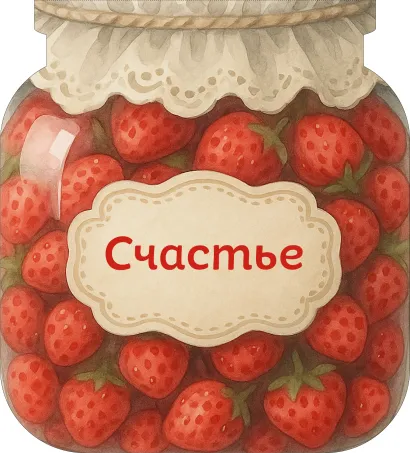 Обложка Банка счастья. Варенье. Счастье в банке на каждый день 