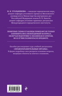 Обложка сзади Правоохранительные органы в схемах и определениях. 3-е издание Угольникова Н.В.