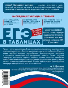 Обложка сзади Химия А. Э. Антошин