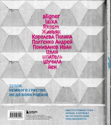 Обложка сзади Артбук Россия. Собранное из фрагментов Виктория Ястребова, Роман Космачев, Андрей Полтенко, Полина Королева, Елена Зуева, Юлия Балакина, Александра Гордеева, Дарья Стецуняк, Софья Кучина, Виктория Тихонова