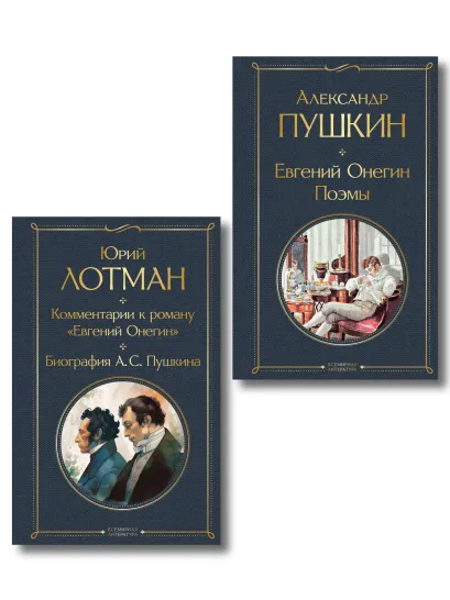 Обложка Расшифрованный Евгений Онегин (набор из 2 книг: Евгений Онегин, Комментарии к роману «Евгений Онегин». Биография А. С. Пушкина) 