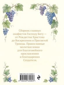 Обложка сзади Акафисты Богу. Хвала и благодарение