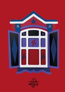 Обложка Авторский блокнот Оли Иней. Синий наличник (А5, твердая обложка, 64 л.) 