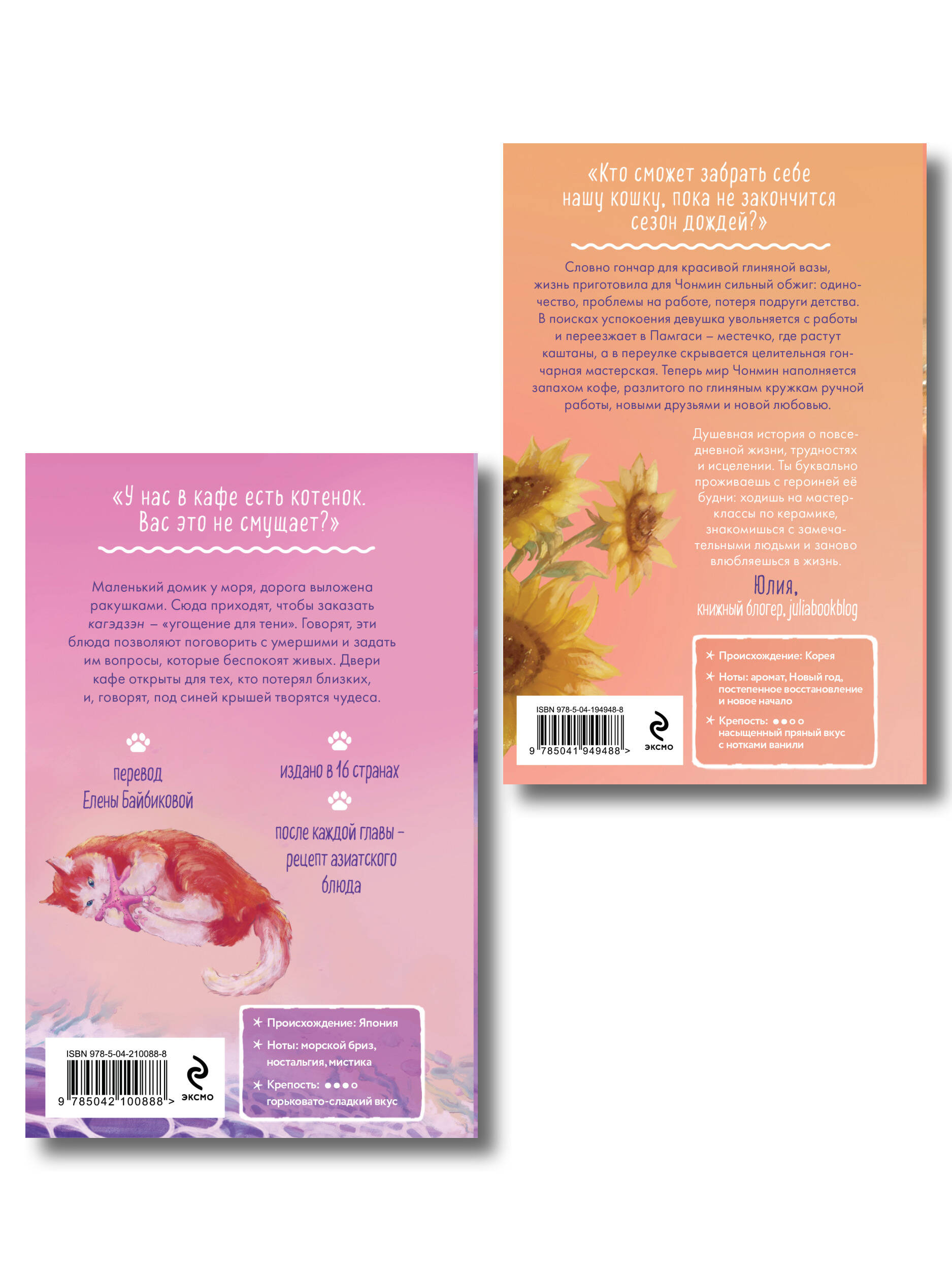 Комплект из 2-х книг: (Котенок и кафе на краю океана + Кошка из мастерской)