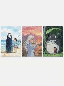 Набор блокнотов. Шедевры Хаяо Миядзаки (А6, 3 шт)