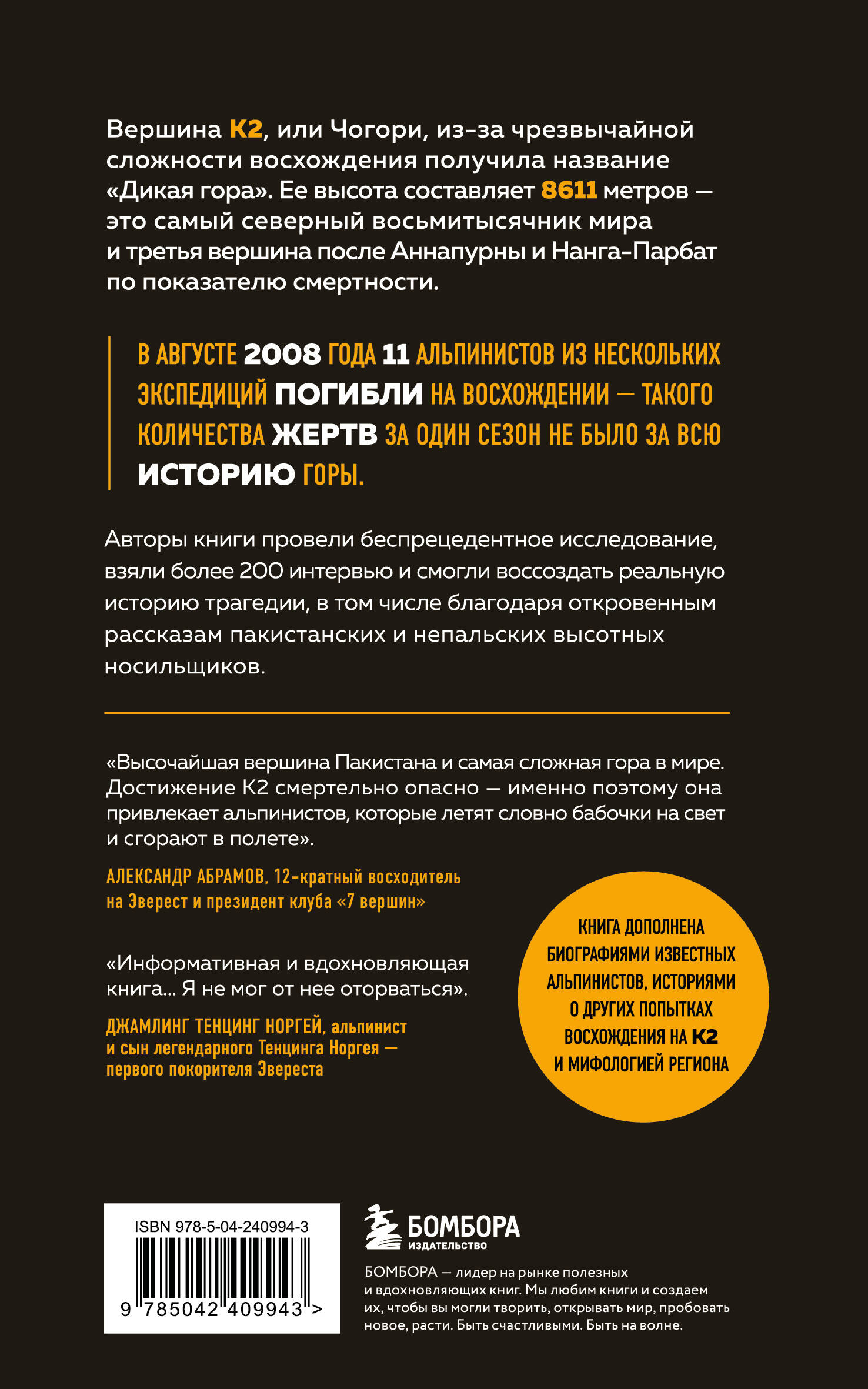 Смертельный спуск. Трагедия на одной из самых сложных вершин мира — К2