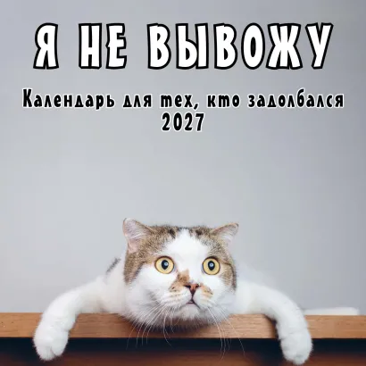 Обложка Я не вывожу! Календарь настенный на 2027 год для тех, кто задолбался (300х300 мм)