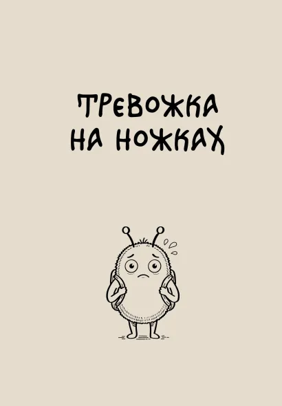 Обложка Блокнот Тревожка на ножках (А5, твердая обложка, 64 л.)
